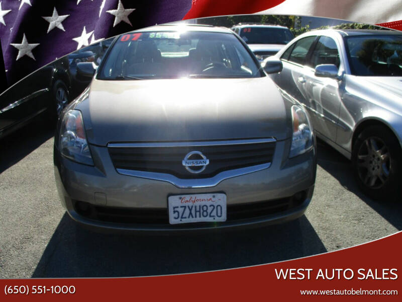 2007 Nissan Altima Hybrid for sale at West Auto Sales in Belmont CA