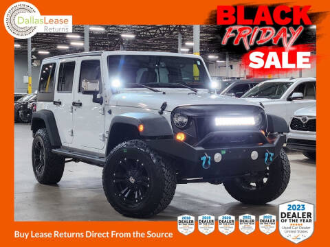2016 Jeep Wrangler Unlimited for sale at Dallas Auto Finance in Dallas TX