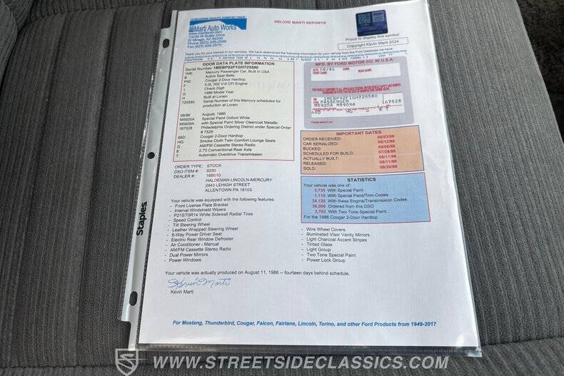 1986 Mercury Cougar