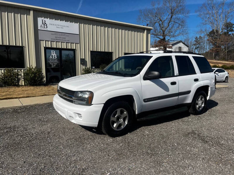 2004 Chevrolet TrailBlazer for sale at B & B AUTO SALES INC in Odenville AL