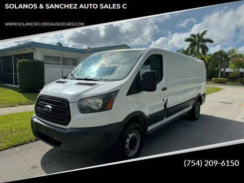 2016 Ford Transit for sale at SOLANOS & SANCHEZ AUTO SALES C in Hollywood FL