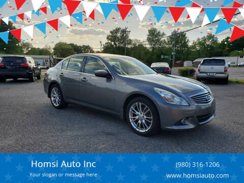 2011 Infiniti G37 Sedan for sale at Homsi Auto Inc in Kannapolis NC