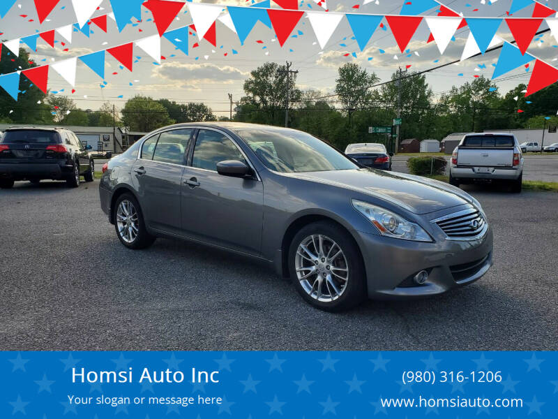 2011 Infiniti G37 Sedan for sale at Homsi Auto Inc in Kannapolis NC