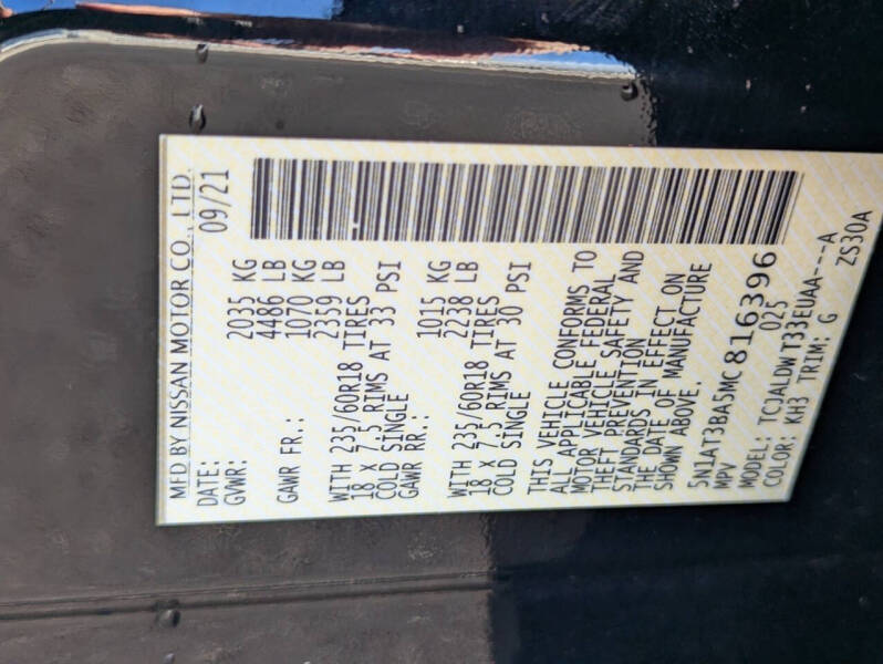 2021 Nissan Rogue SV