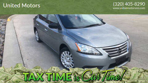 2013 Nissan Sentra for sale at United Motors in Saint Cloud MN