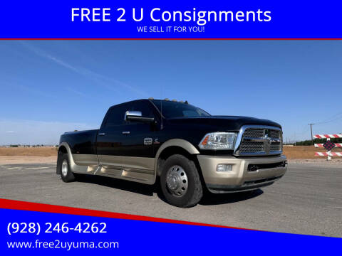 2015 RAM 3500 for sale at FREE 2 U Consignments in Yuma AZ