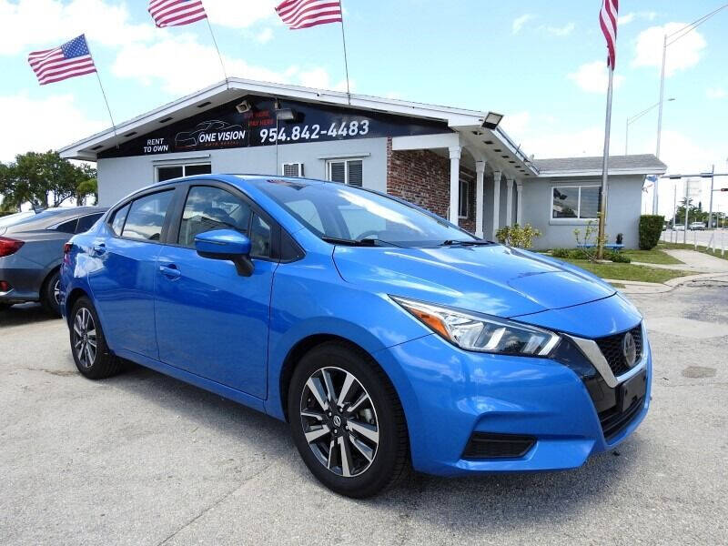2021 Nissan Versa for sale at One Vision Auto in Hollywood FL