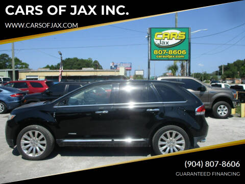 2011 Lincoln MKX for sale at CARS OF JAX INC. in Jacksonville FL