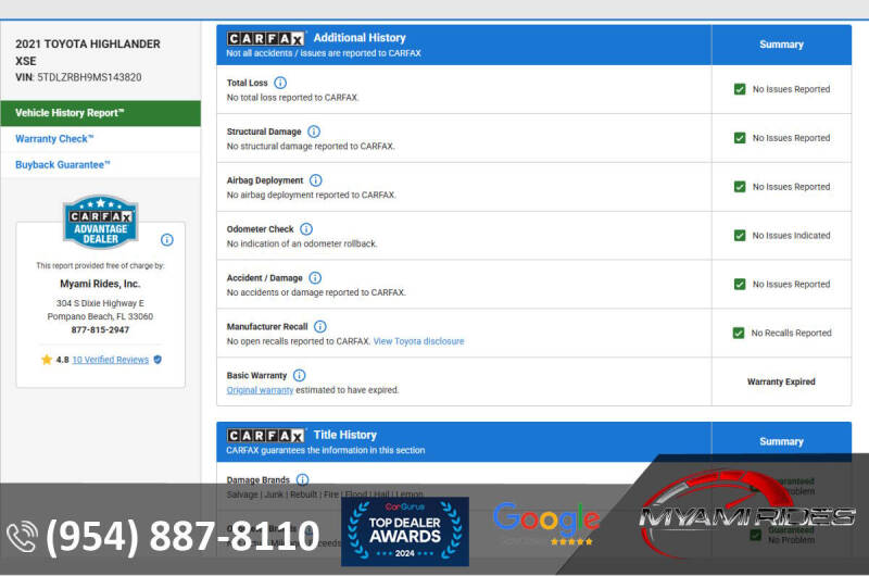 2021 Toyota Highlander XSE