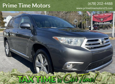 2013 Toyota Highlander for sale at Prime Time Motors in Marietta GA