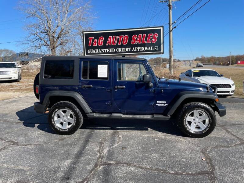 2013 Jeep Wrangler Unlimited for sale at T & G Auto Sales in Florence AL