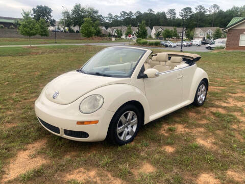 2007 Volkswagen New Beetle Convertible for sale at A & A AUTOLAND in Woodstock GA