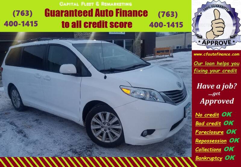 2013 Toyota Sienna for sale at Capital Fleet  & Remarketing  Auto Finance in Columbia Heights MN
