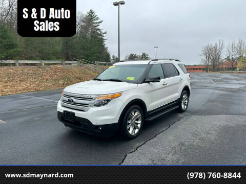 2014 Ford Explorer for sale at S & D Auto Sales in Maynard MA