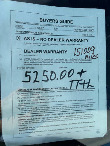 2011 Dodge Caliber Heat