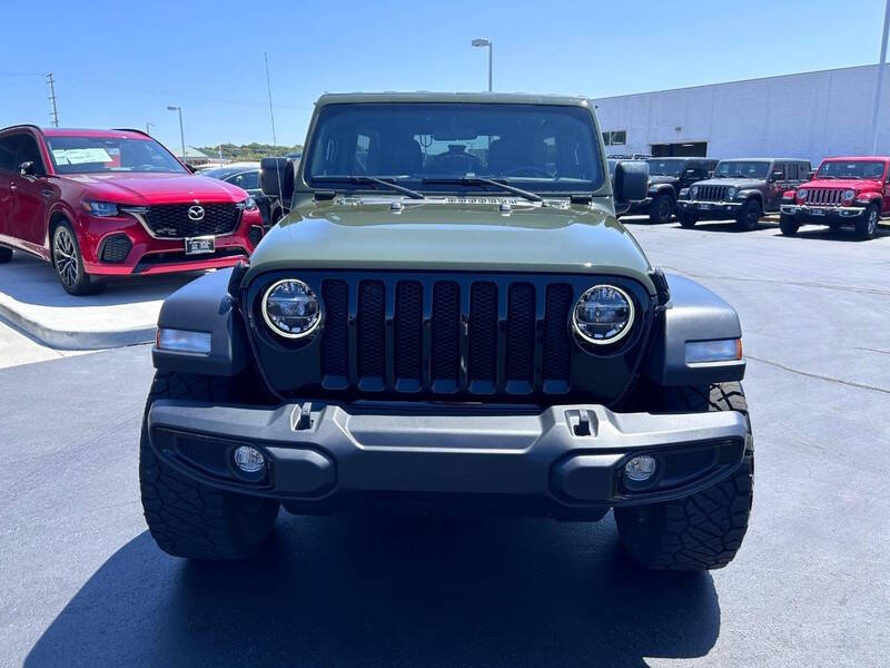 Used 2022 Jeep Wrangler Unlimited Willys with VIN 1C4HJXDMXNW173583 for sale in Cape Girardeau, MO