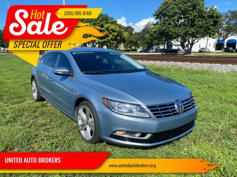 2013 Volkswagen CC for sale at UNITED AUTO BROKERS in Hollywood FL