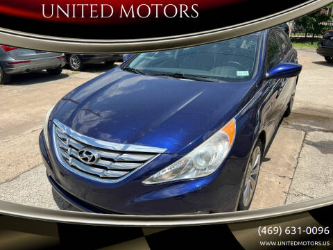 2012 Hyundai Sonata for sale at UNITED MOTORS in Mckinney TX