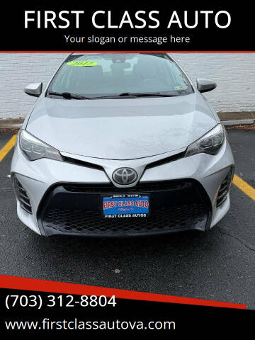 2017 Toyota Corolla for sale at FIRST CLASS AUTO in Arlington VA