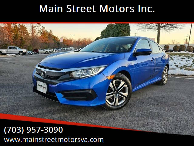 Used 2017 Honda Civic LX with VIN 2HGFC2F59HH513347 for sale in Chantilly, VA