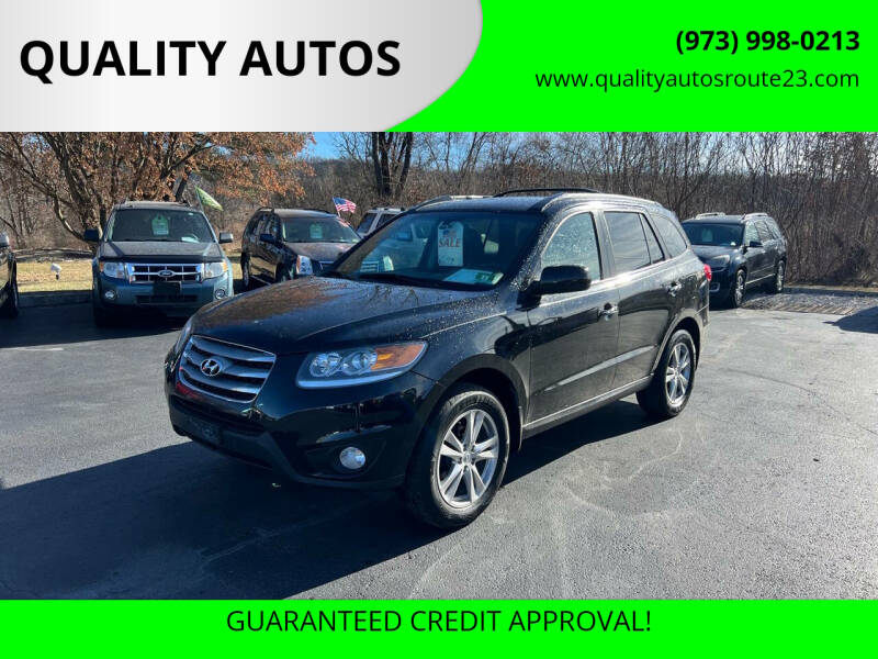 2012 Hyundai Santa Fe for sale at QUALITY AUTOS in Hamburg NJ