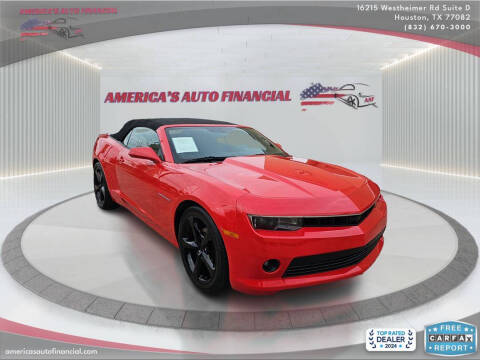 2015 Chevrolet Camaro for sale at America's Auto Financial in Houston TX