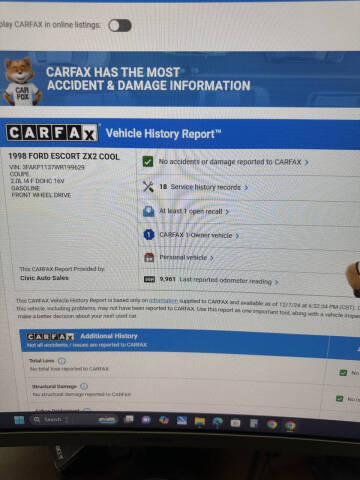 1998 Ford Escort ZX2 Hot