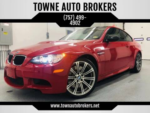 2013 BMW M3 for sale at TOWNE AUTO BROKERS in Virginia Beach VA
