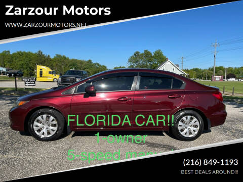 2012 Honda Civic for sale at Zarzour Motors in Chesterland OH