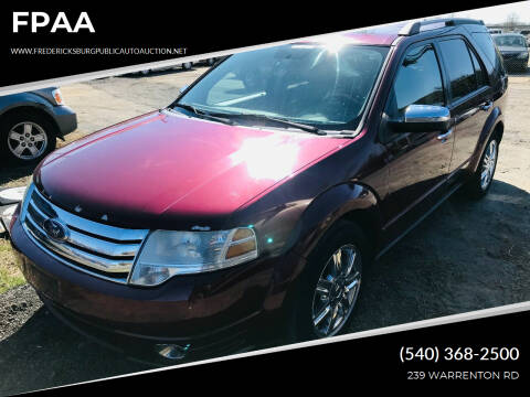2008 Ford Taurus X for sale at FPAA in Fredericksburg VA