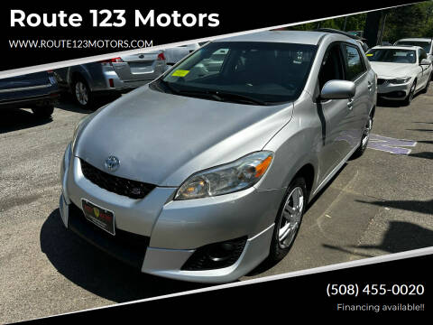 2010 Toyota Matrix for sale at Route 123 Motors in Norton MA