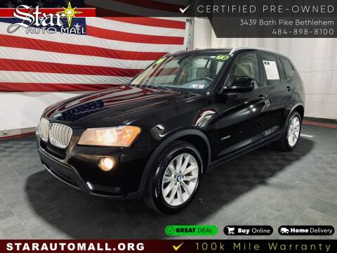 2014 BMW X3 for sale at STAR AUTO MALL 512 in Bethlehem PA