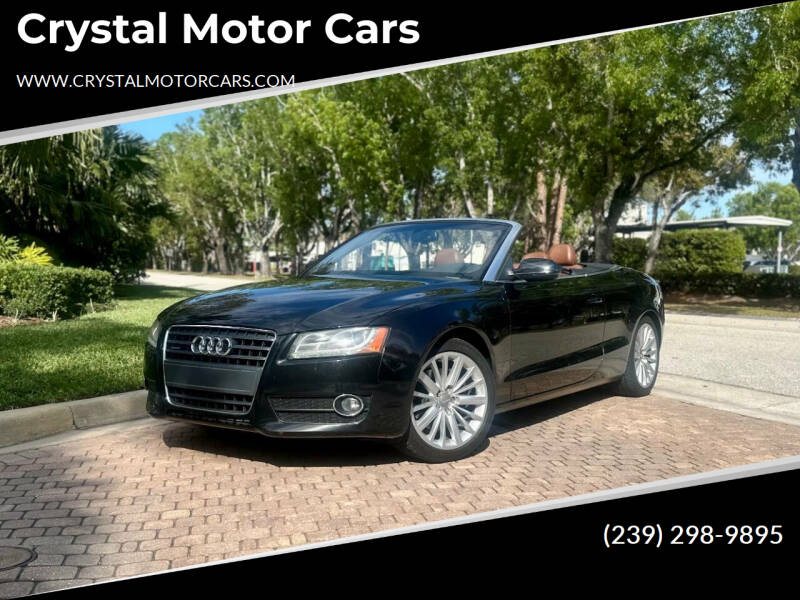 2012 Audi A5 for sale at Crystal Motor Cars in Fort Myers FL