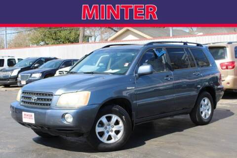 2003 Toyota Highlander for sale at Minter Auto Sales in South Houston TX