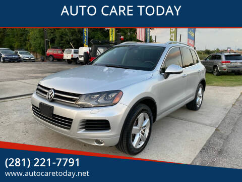 2013 Volkswagen Touareg for sale at AUTO CARE TODAY in Spring TX