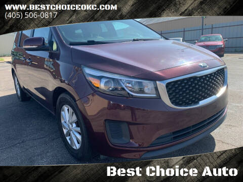 2015 Kia Sedona for sale at Best Choice Auto in Warr Acres OK