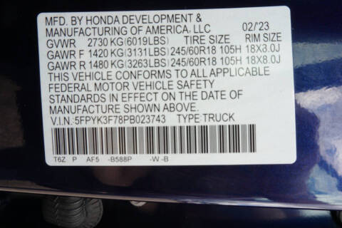 2023 Honda Ridgeline RTL-E