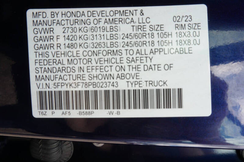 2023 Honda Ridgeline RTL-E
