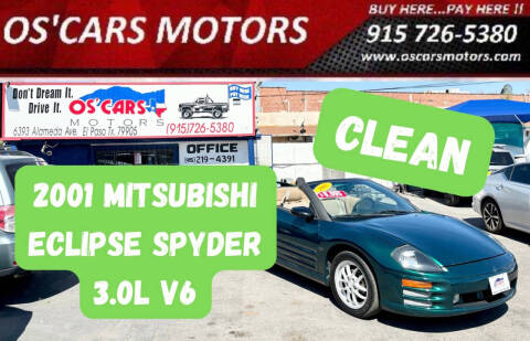 2001 Mitsubishi Eclipse Spyder for sale at Os'Cars Motors in El Paso TX