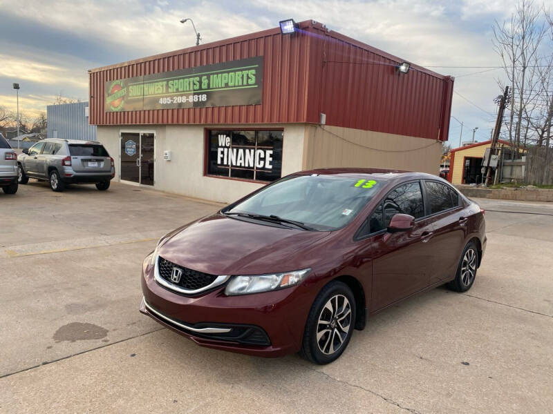 2013 Honda Civic for sale at Southwest Sports & Imports in Oklahoma City OK