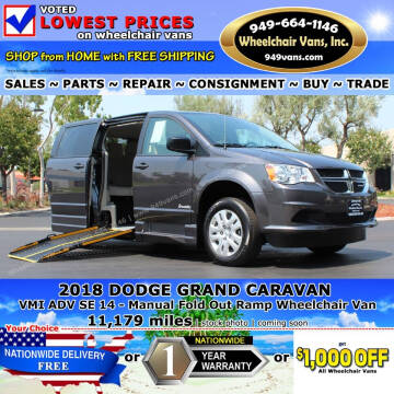 2018 Dodge Grand Caravan for sale at Wheelchair Vans Inc in Laguna Hills CA