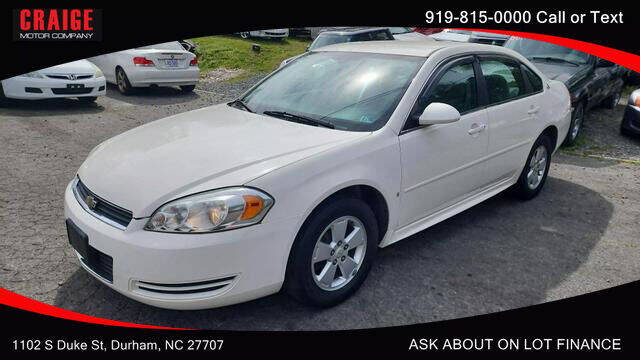 2009 Chevrolet Impala for sale at CRAIGE MOTOR CO in Durham NC