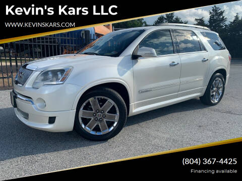 2011 GMC Acadia for sale at Kevin's Kars LLC in Richmond VA