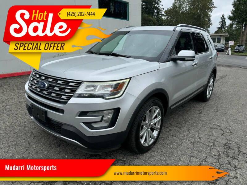 2016 Ford Explorer for sale at Mudarri Motorsports in Kirkland WA