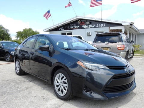 2018 Toyota Corolla for sale at One Vision Auto in Hollywood FL