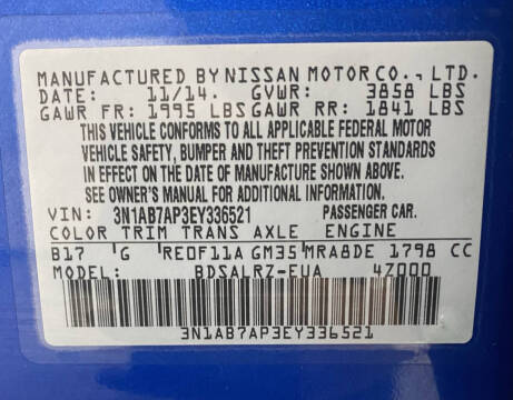 2014 Nissan Sentra SR