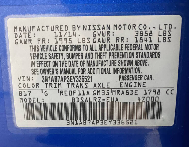 2014 Nissan Sentra SR