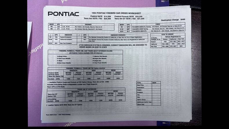 1994 Pontiac Firebird