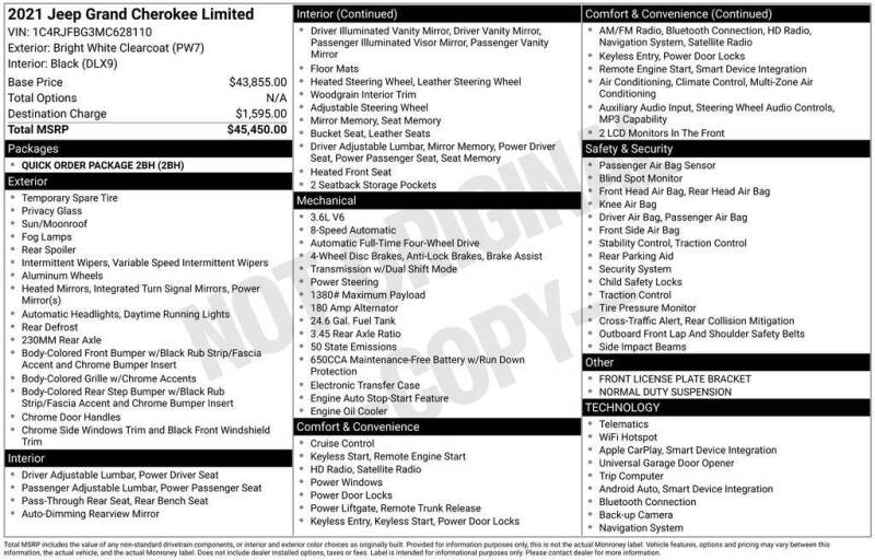 2021 Jeep Grand Cherokee Limited