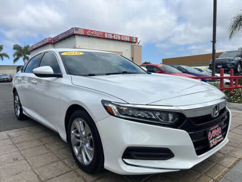 2018 Honda Accord for sale at CARCO OF POWAY in Poway CA